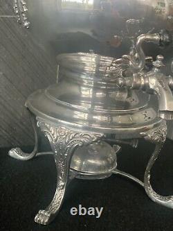 Reed and Barton Silver Plate Vintage Coffee Tea Water Samovar Urn-made n England