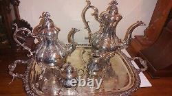 Reed and Barton Winthrop 4-piece Silver Plate Tea Set