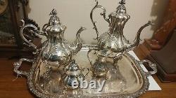 Reed and Barton Winthrop 4-piece Silver Plate Tea Set