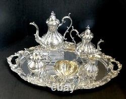 Reed and Barton Winthrop Tea Set Hand Chased / Renaissance Silverplated