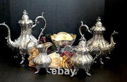 Reed and Barton Winthrop Tea Set Hand Chased / Renaissance Silverplated