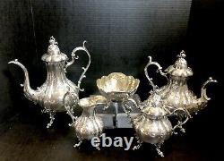 Reed and Barton Winthrop Tea Set Hand Chased / Renaissance Silverplated