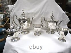 Regency Style Wilcox SP Co International N1986 Marie Louise Silverplate Tea Set