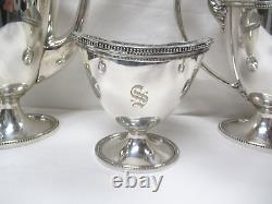 Regency Style Wilcox SP Co International N1986 Marie Louise Silverplate Tea Set