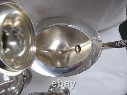 Regency Style Wilcox SP Co International N1986 Marie Louise Silverplate Tea Set