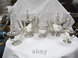 Regency Style Wilcox SP Co International N1986 Marie Louise Silverplate Tea Set