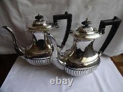 Reproduction Art Deco Ashberry Silver Plated EPNS A1 Tea & Coffee Set 4 Piece