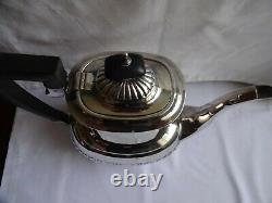 Reproduction Art Deco Ashberry Silver Plated EPNS A1 Tea & Coffee Set 4 Piece