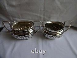 Reproduction Art Deco Ashberry Silver Plated EPNS A1 Tea & Coffee Set 4 Piece