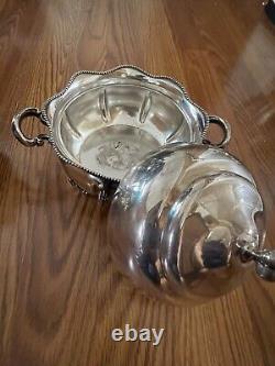 Rock Ford Silver Plate Co Style 1468 5 Piece Siver Tray Tea Set