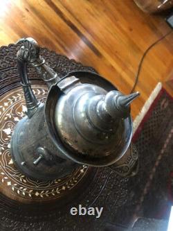 Rockford Silver Co. Quadruple Silver Plate Wedding Coffee Tea Pot 1800s TLC