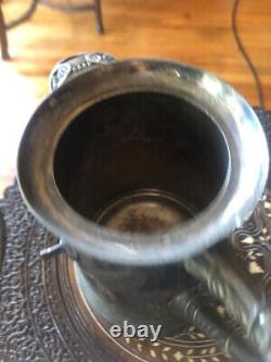 Rockford Silver Co. Quadruple Silver Plate Wedding Coffee Tea Pot 1800s TLC