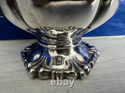 Rogers Bros Meriden Silver Plate Tea Coffee Pot Creamer & Sugar Bowl Serving Set
