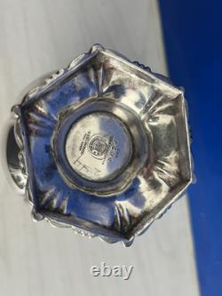Rogers Bros Meriden Silver Plate Tea Coffee Pot Creamer & Sugar Bowl Serving Set