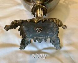 Russian Antique SAMOVAR Tea Urn Silver Plate Wood Handles #102