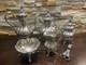 Set/5 Reed & Barton Winthrop 1795 Silver Plate Coffee Tea Set + Shell Scissor