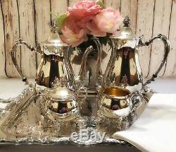 SHERIDAN Jack Shepard Vintage 5-Piece Silverplate Tea & Coffee Service Set