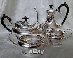 SILVER PLATED EPNS Vintage Tea & Coffee Service 4 Piece Set Pots + Milk & Sugar