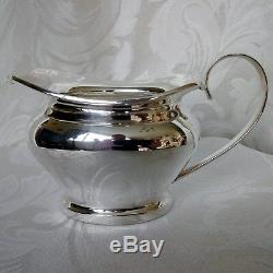 SILVER PLATED EPNS Vintage Tea & Coffee Service 4 Piece Set Pots + Milk & Sugar