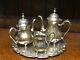 Silver Plated Tea Coffee Service Set 4 Pieces -pl-7038