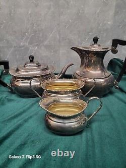 SILVER PLATE A1 TEA & COFFEE SET ENGLAND c1890 ORNATE DESIGN SHEFFIELD