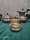 Silver Plate A1 Tea & Coffee Set England C1890 Ornate Design Sheffield