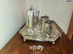 SPECTACULAR English c1870 Tea/Coffee Set 5 piece Silver Plate TL&EM Birmingham