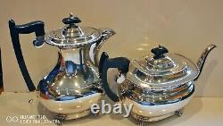 SUPERB Clean Antique Vintage Ornate 2PC Viners Silver Plated tea/coffee pots