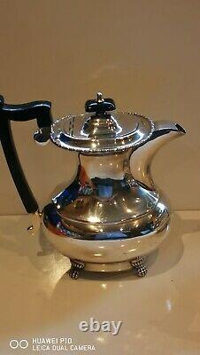 SUPERB Clean Antique Vintage Ornate 2PC Viners Silver Plated tea/coffee pots