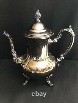 Set/4 Towle Silverplate Grand Duchess Coffee Tea Pot Set Sugar Bowl LID Creamer