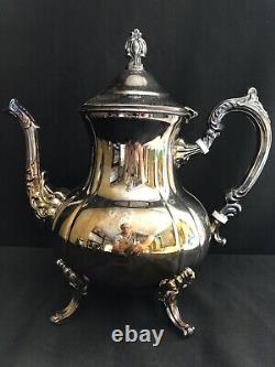 Set/4 Towle Silverplate Grand Duchess Coffee Tea Pot Set Sugar Bowl LID Creamer