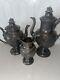 Set Of 3 E. B. Maltby Extra Silver Plate Tea Pots Great Condition 1880s