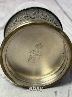 Set Of 5 Antique Norblin & Co. Silver Plate Tea Glass Holders Warsaw