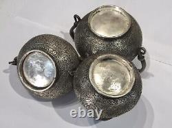Set of 4 Antique Silver Plate Tea And coffee Set, 2311 grams