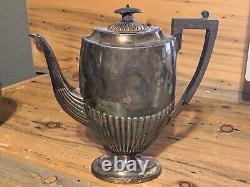 Set of 6 Silver Plate Tea Pot/Kettle Tray Set James Deakin & Sons Sheffield
