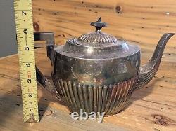Set of 6 Silver Plate Tea Pot/Kettle Tray Set James Deakin & Sons Sheffield