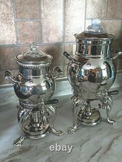 Set of Antique 1907 Landers Frary Clark Universal Coffee Tea Percolator Samovar