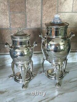 Set of Antique 1907 Landers Frary Clark Universal Coffee Tea Percolator Samovar