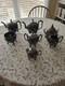 Seven Piece Antique Figural Clawfoot Silver Plate Tea Set