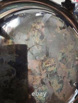 Seven Piece Antique Figural Clawfoot Silver Plate Tea Set