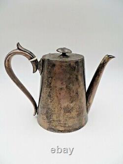 Shaw & Fisher Sheffield 9500 Silver Plate Coffee Tea Sugar Creamer 1800s ED41