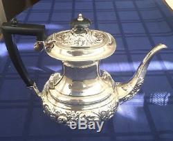 Sheffield England Tea Set Cheltenham Epns With Black Handles Great Very Vintage