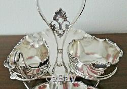 Sheffield Silver-Plate Server James Dixon & Son, Late 1800s Cakes Strawberry Tea