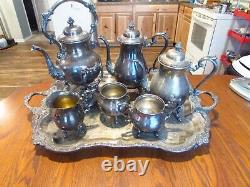 Sheridan Silver plate 9 piece Coffee & Tea Set