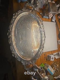 Sheridan Silverplated Coffee And Tea Pot With Tray