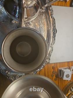 Sheridan Silverplated Coffee And Tea Pot With Tray