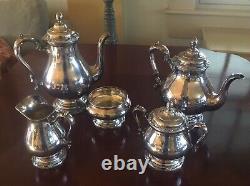 Silver 1847 Rogers Bros IS Remembrance Coffee & Tea Set 9801 9803 9804 980