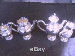 Silver 800 Tea and Coffe set of 4