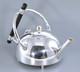 Silver Plate Christopher Dresser Art Deco Design Round Tea Pot