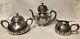 Silver Plate Coffee/tea Pot, Sugar Bowl & Creamer Set